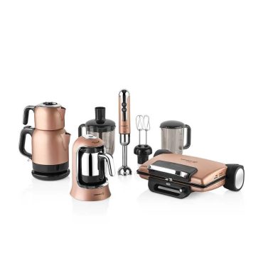 Korkmaz A1817 Rosa Gold 14 Prç Elektro Set