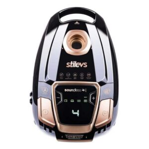 Stilevs Soundless Sessiz Yatık Süpürge Siyah - Görsel 3