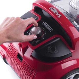 Stilevs Spektron Torbasız Elektrilkli Süpürge Kırmızı Siyah - Görsel 4