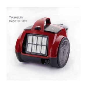 Korkmaz A900 Cosmos Elektrikli Süpürge Kırmızı - Görsel 6