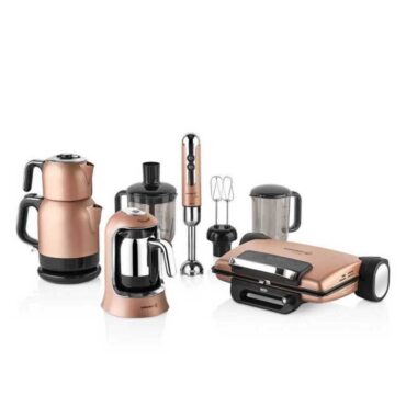 korkmaz a1817 rosa gold 14 parça elektro set atılım avmde