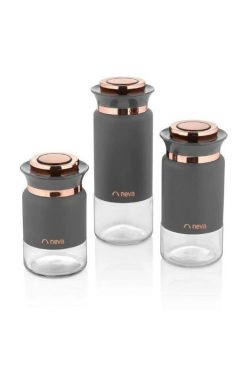 Neva N2751 Sweet Premium Grizay 3 Lü Kavanoz Seti