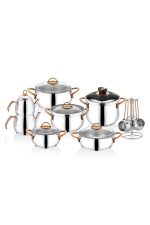 Schafer 18 Parça Alia Çelik Çeyiz Seti Bakır