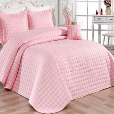 Golden Home City Çift Kişilik Yatak Örtüsü Pudra