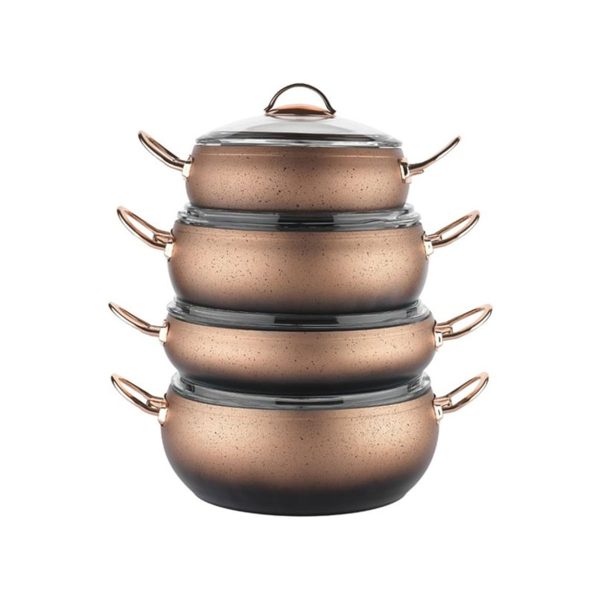 Schafer Jüpiter Y.Y Tencere Seti 8 Prç Altın