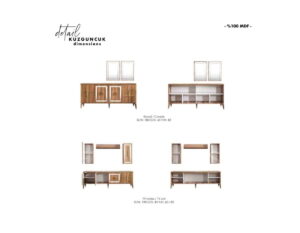 Homeset  Kuzguncuk Yemek Odası Takımı ( Sandalyesiz ) - Görsel 7