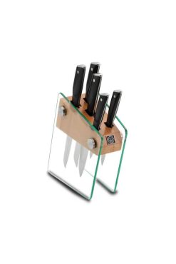 Korkmaz A685 Vetra Cam Standlı Bıçak Seti