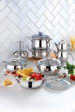 Schafer 18 Parça Alia Çelik Çeyiz Seti Gümüş - Görsel 2