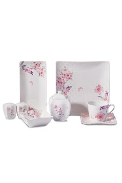 Korkmaz A8583 Link Collection 28 Parça Kare Kahvaltı Takımı