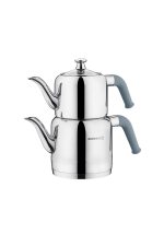 Korkmaz A189-03 Riva Turkuaz Çaydanlık Takımı