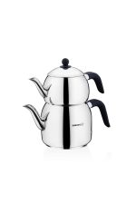 Korkmaz A194 Retro Siyah Çaydanlık Takımı