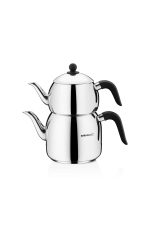 Korkmaz A194 Retro Siyah Çaydanlık Takımı - Görsel 2