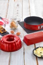 Schafer Ariana 3 Parça Kırmızı Kek Kalıbı Seti - Görsel 2