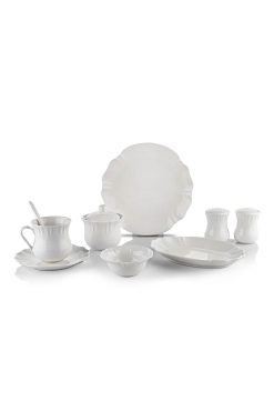 Schafer Naiv Kahvaltı Takımı-34 Parça-Beyaz (Byz03)