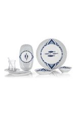 Schafer Sharon Kahvaltı Takımı 32 Parça Mavi