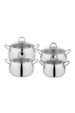 Schafer Trendy Çelik Tencere 8 Prç Set