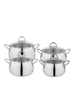 Schafer Trendy Çelik Tencere 8 Prç Set