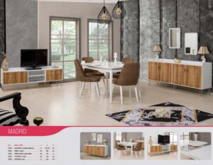 Kozan Madrid Yemek Odası Takımı ( Sandalyeli )