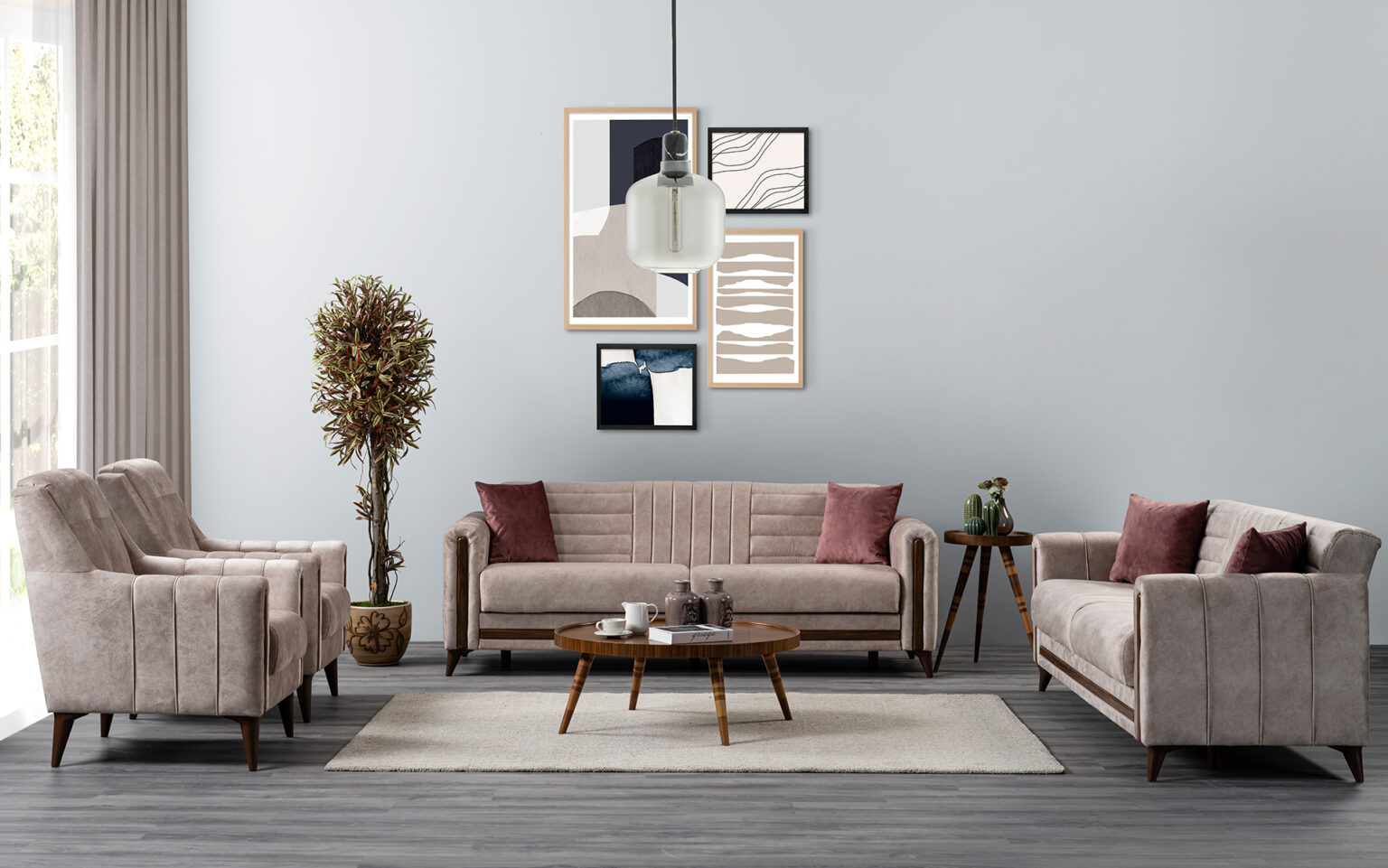 Heros  Koltuk Takımı 3+3+1+1 - Görsel 1