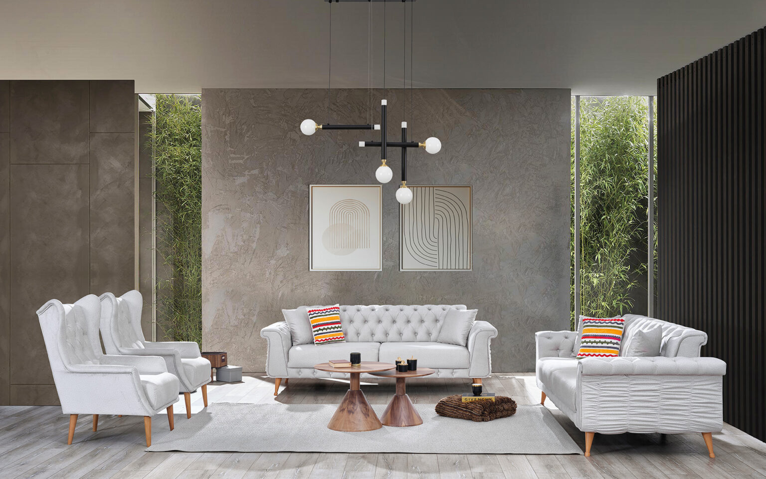 Riva Koltuk Takımı 3+3+1+1 - Görsel 1