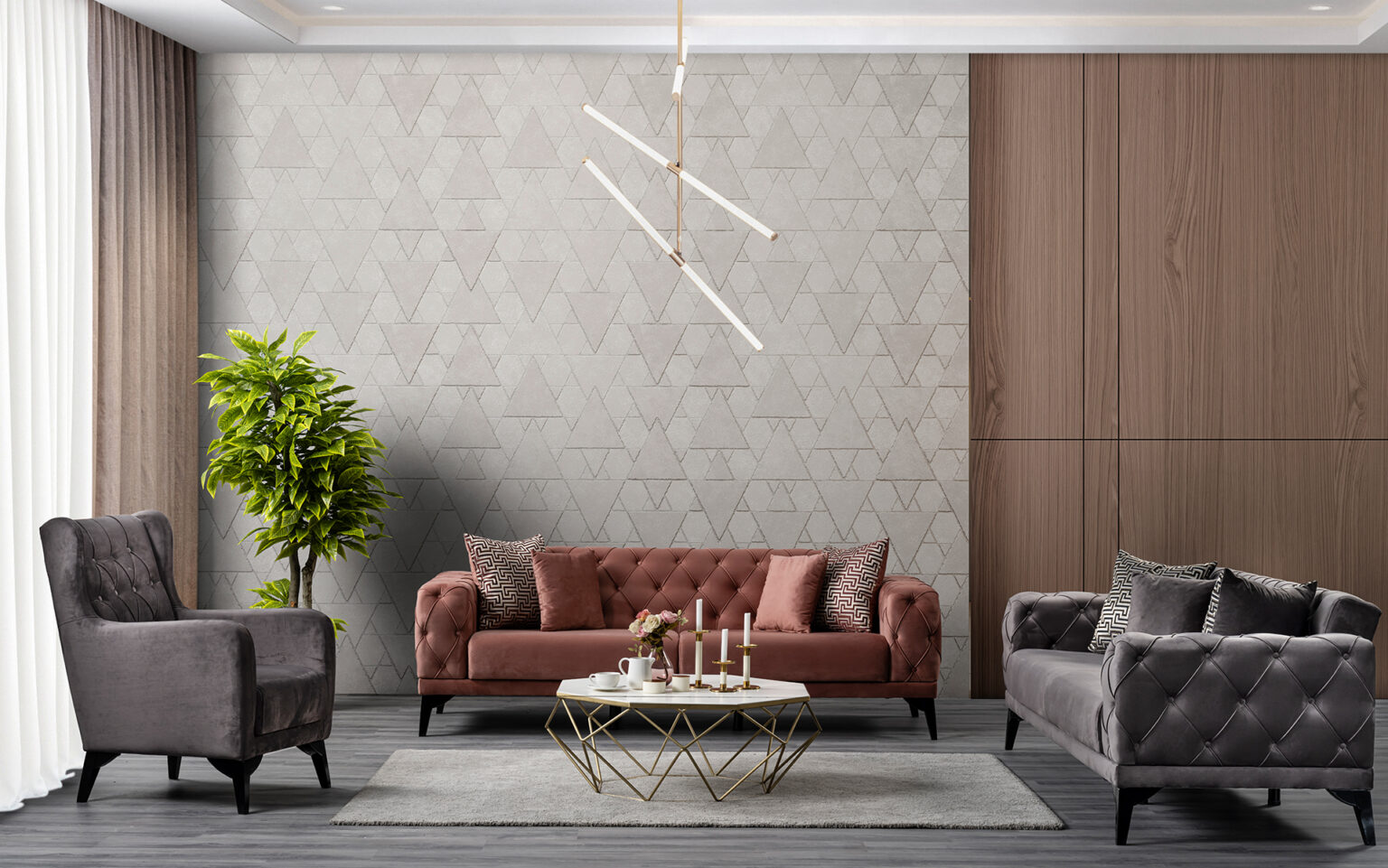 Roma  Koltuk Takımı 3+3+1+1 - Görsel 1