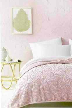 Merinos Dinarsu Romance Çift Kişilik Embos Vizon Battaniye