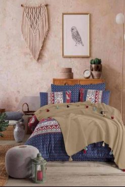 Lusso Battaniyeli Nevresim Takımı Çift Kişilik