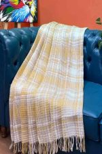 İrina Çift Kişilik Pamuklu Skoç Petek Desenli Tv Battaniyesi 200*220 - Görsel 3