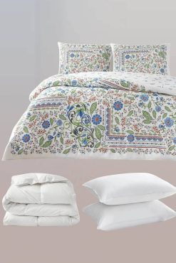 Taç Gracie Ranforce Çift Kişilik Nevresim Takımı Mavi