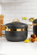Schafer Goldie Tencere Seti 7 Parça-Siyah - Görsel 3