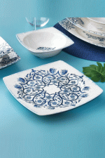 Schafer Earth Yemek Takımı 24 Parça-Mavi - Görsel 3