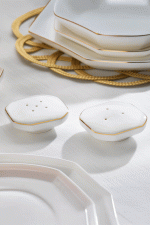 Schafer Graceful Bone Yemek Takımı 56 Parça-Gold - Görsel 6