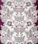 Taç Jasmine Çift Kişilik Battaniye Mürdüm - Görsel 2