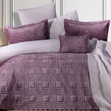 Schafer Home New Daily Kadife Çeyiz Seti 9 Parça-Mor