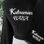 Özdilek Kahraman Baba Nakışlı Kadife Erkek Bornoz Seti - Görsel 3