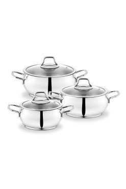 Schafer Cookhaus Çelik Tencere Seti 6- Parça Gümüş