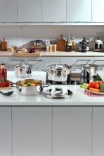 Schafer New Prime Çelik Tencere Seti 8 Parça-Inox