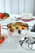 Schafer New Prime Çelik Tencere Seti 8 Parça-Inox - Görsel 3