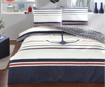 Taç Harbor Ranforce Çift Kişilik Nevresim Takımı Lacivert