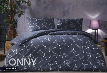 Taç Çift Kişilik Nevresim Takımı Lonny Lacivert