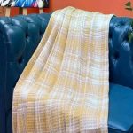 İrina Çift Kişilik Pamuklu Skoç Petek Desenli Tv Battaniyesi 200*220 - Görsel 3