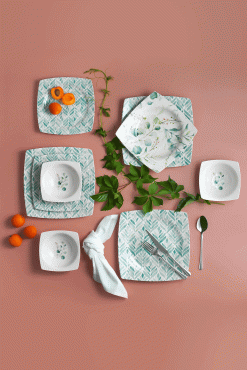 Schafer Earth Yemek Takımı 24 Parça-Yeşil