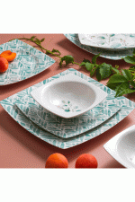 Schafer Earth Yemek Takımı 24 Parça-Yeşil - Görsel 3