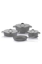 Schafer Millard Gri 7 Parça Tencere Seti - Görsel 2