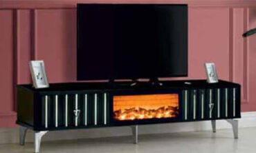 Yakut TV-306 Şömineli Tv Dubai Siyah