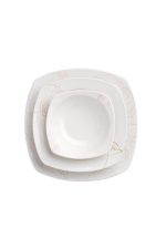 Korkmaz Mona Collection 60 Parça Kare Yemek Takımı A8129 - Görsel 2