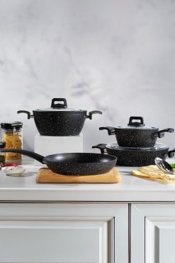 Schafer New Savor Tencere Seti 7 Parça-Siyah