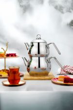 Schafer Opal Çelik Çaydanlık Takımı 3 Parça İnox - Görsel 2