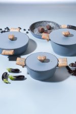 SCHAFER Toscana Döküm Tencere Seti 7 Parça-Mavi - Görsel 5