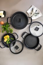 SCHAFER Hektör 3'lü Döküm Sahan Seti 6 Parça Siyah